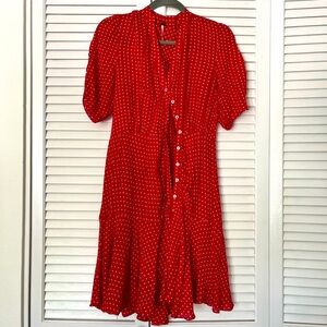 Free people polka dot dress